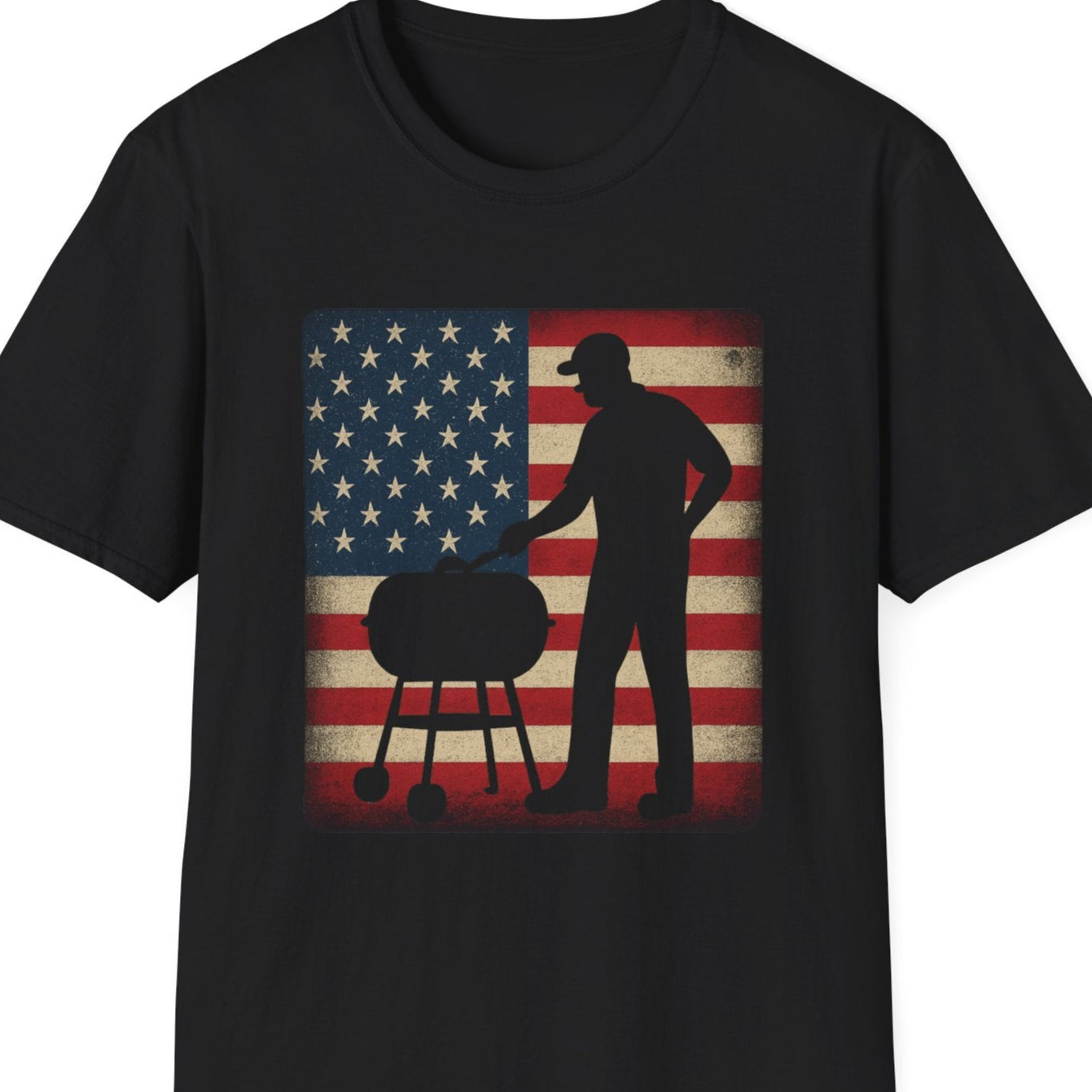 “Patriotic Pitmaster” Softstyle T-Shirt