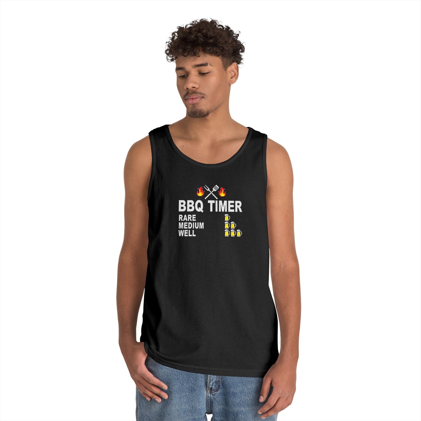 "BBQ Timer" Unisex Tank Top