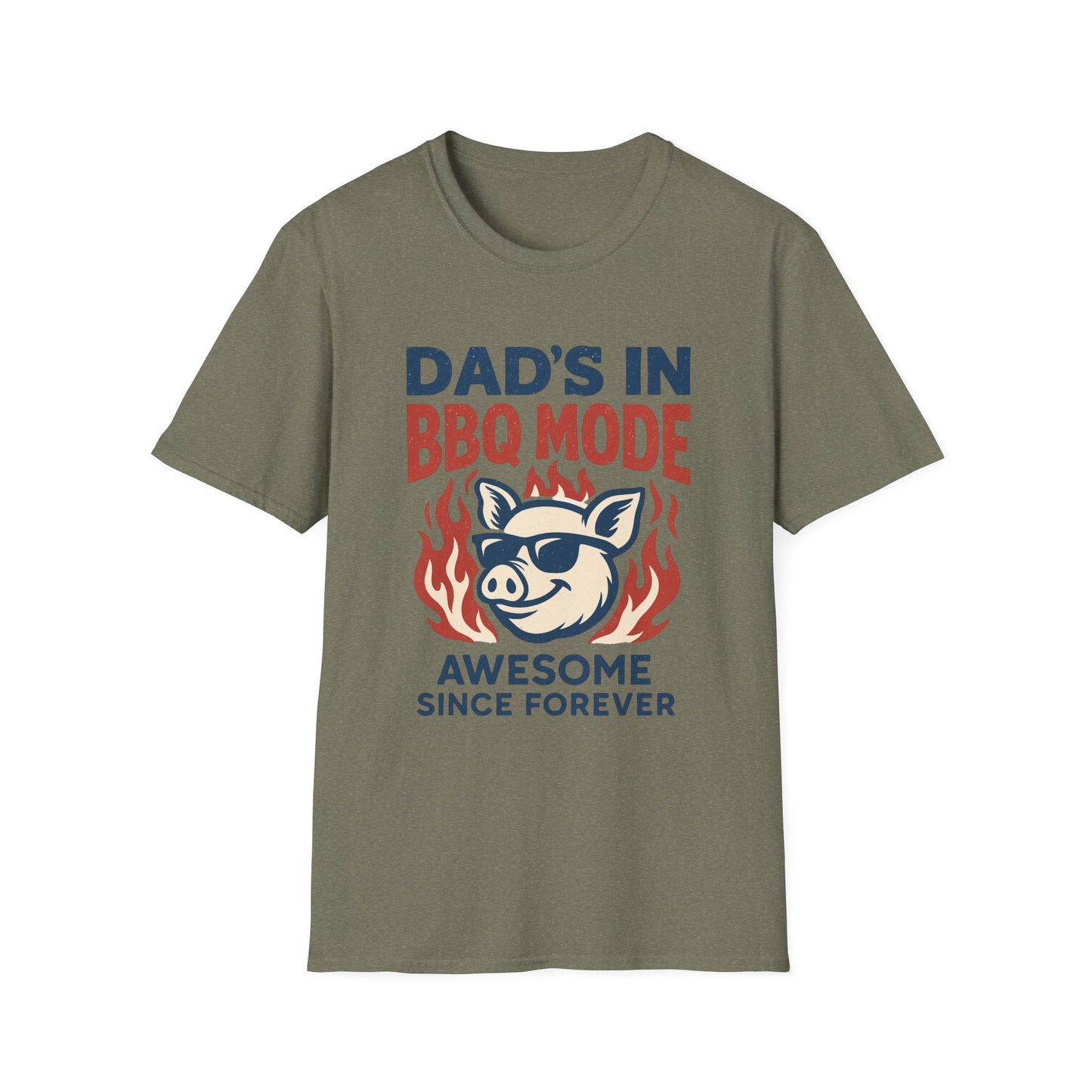 “Dad’s in BBQ Mode” Softstyle T-Shirt