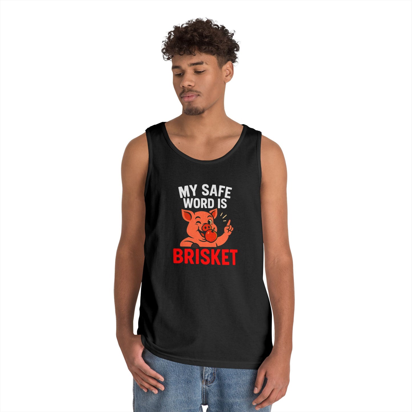 "My Safe Word Is Brisket" Unisex Tank Top