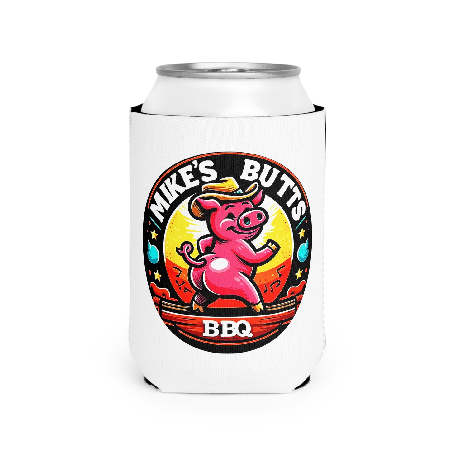 "Mike’s Butts BBQ" Can Koozie