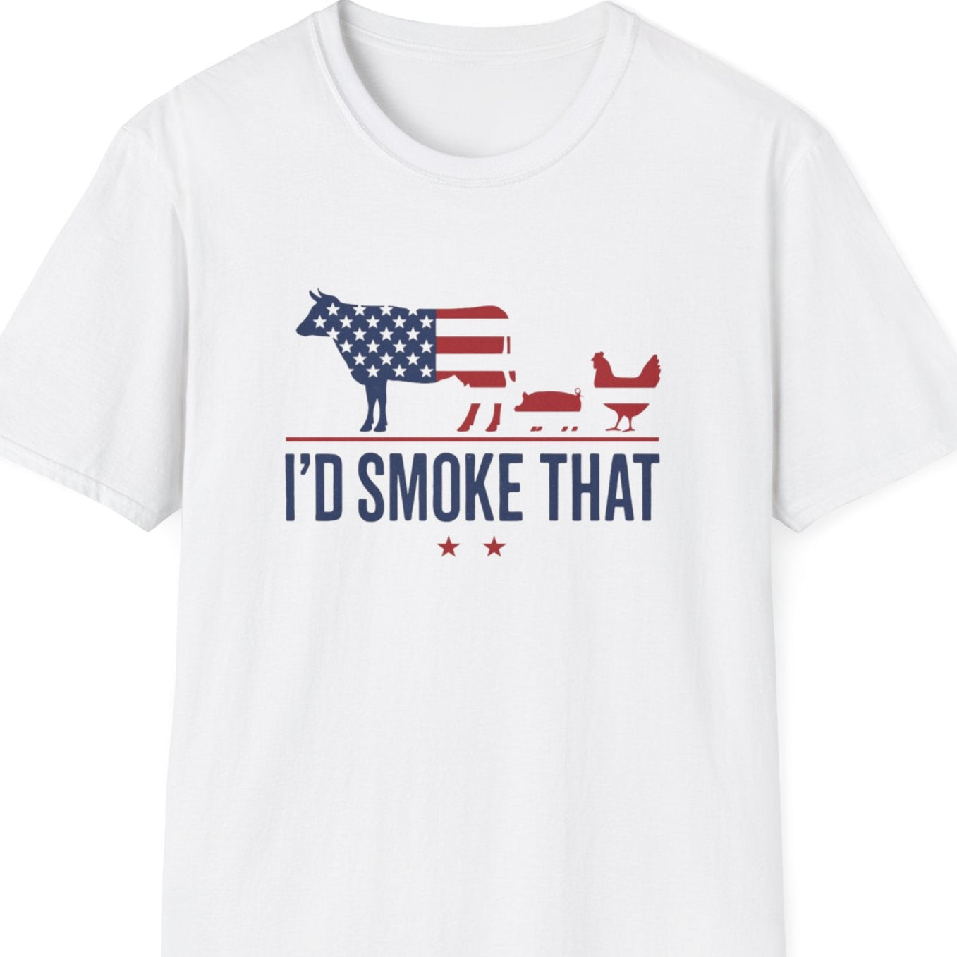 "I'd Smoke That Red White and Blue" Softstyle T-Shirt