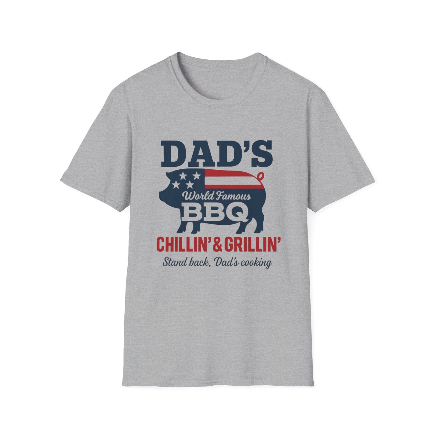 “Dad's BBQ Chillin and Grillin” Softstyle T-Shirt