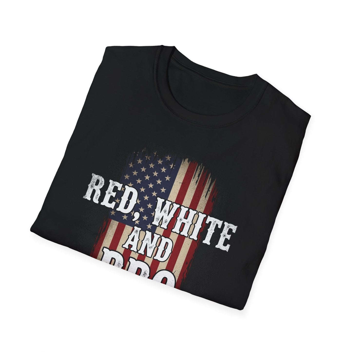 “Red, White and BBQ” Softstyle T-Shirt