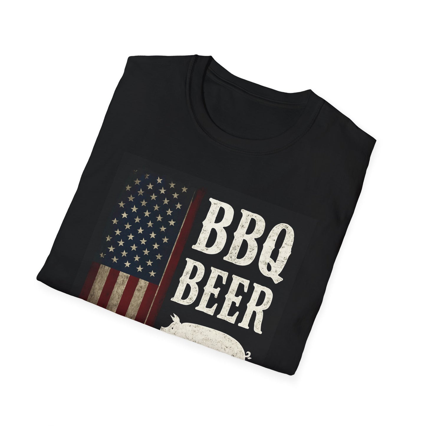 “BBQ Beer Freedom” Softstyle T-Shirt