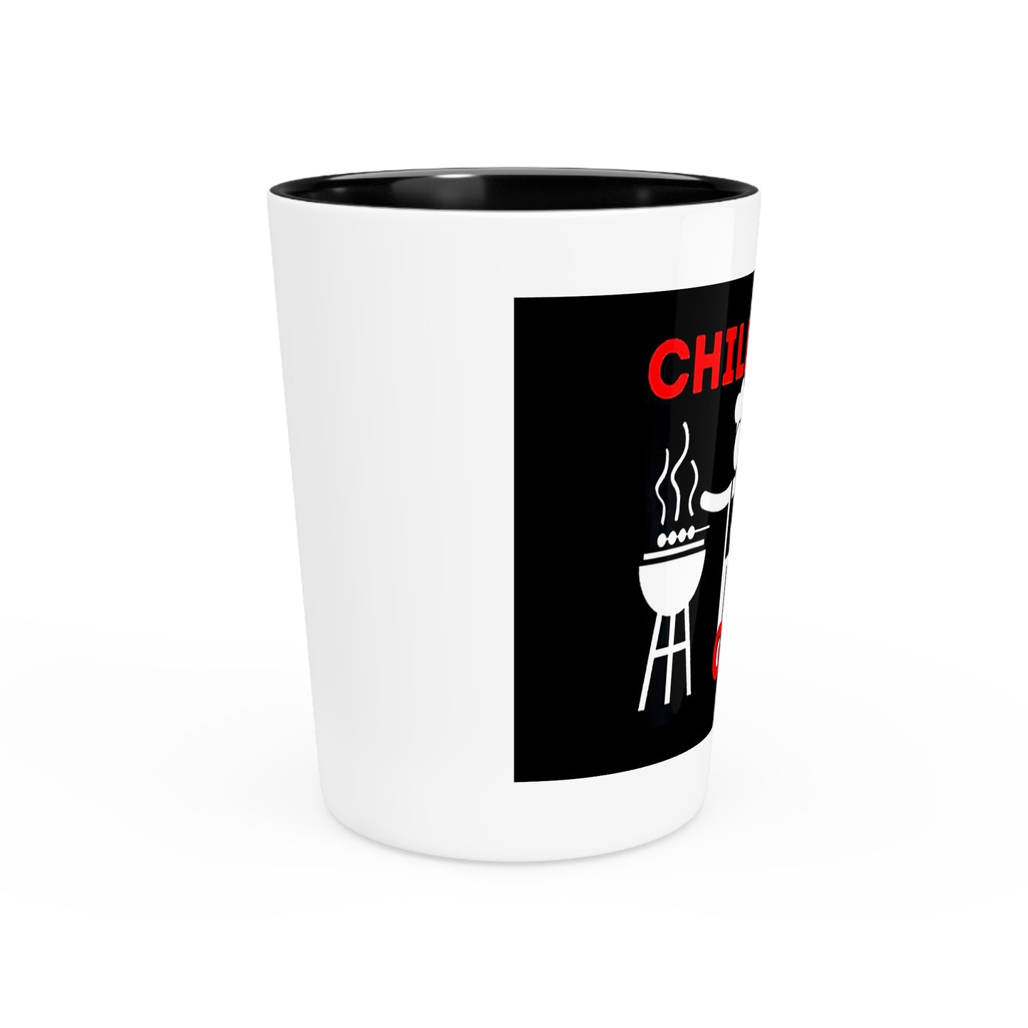 "Chillin' and Grillin'" Shot Glass – 1.9 oz