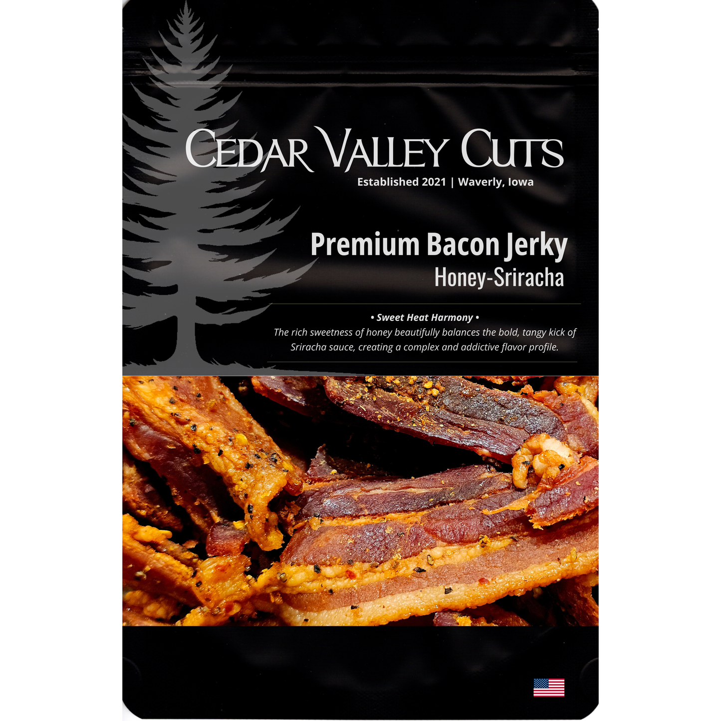 Honey-Sriracha Premium Bacon Jerky