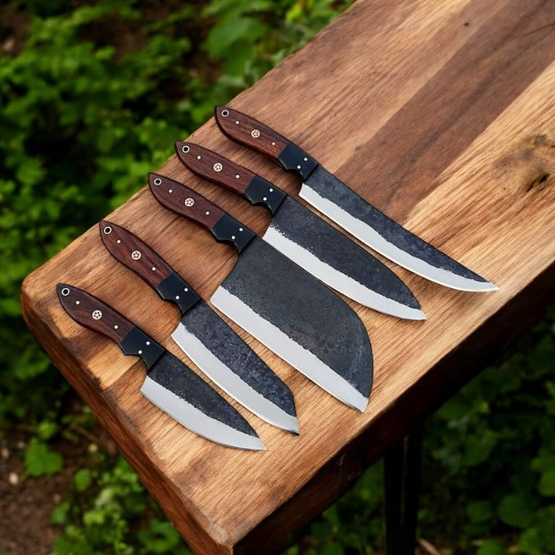 Premium Custom Knife Set for Chefs – Handcrafted Stainless Steel Blades