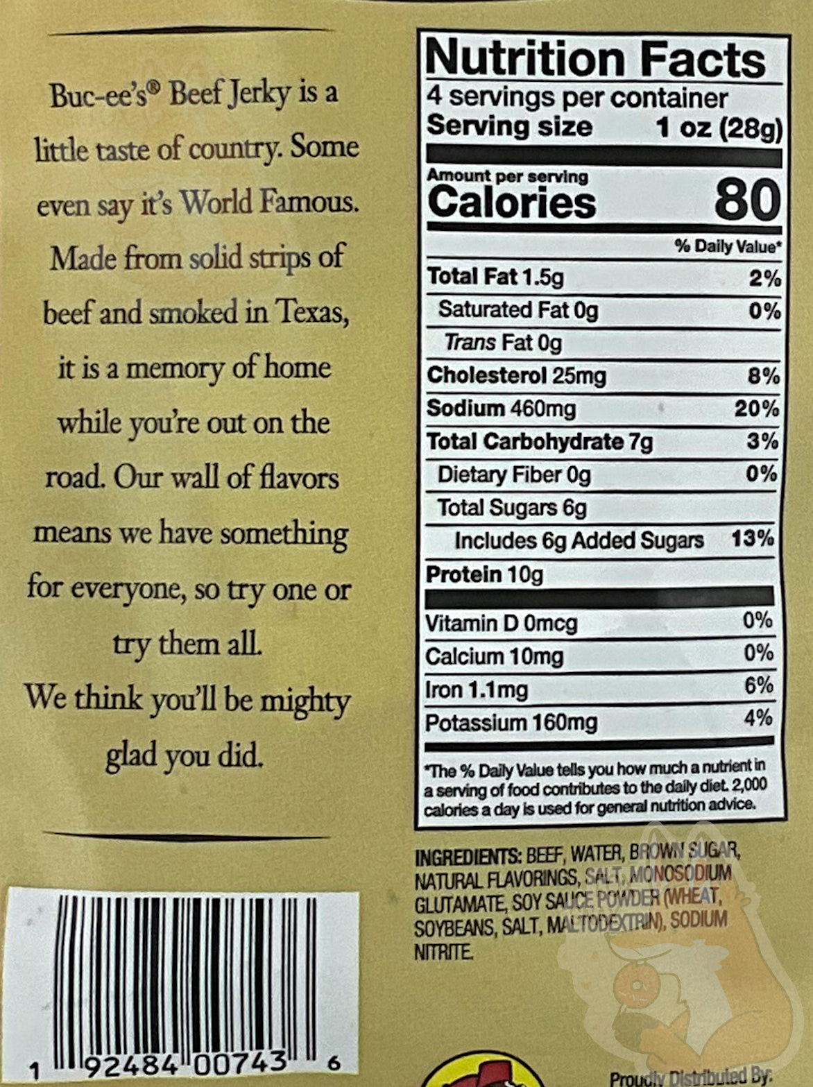 Buc-ee's Hot And Spicy Beef Jerky