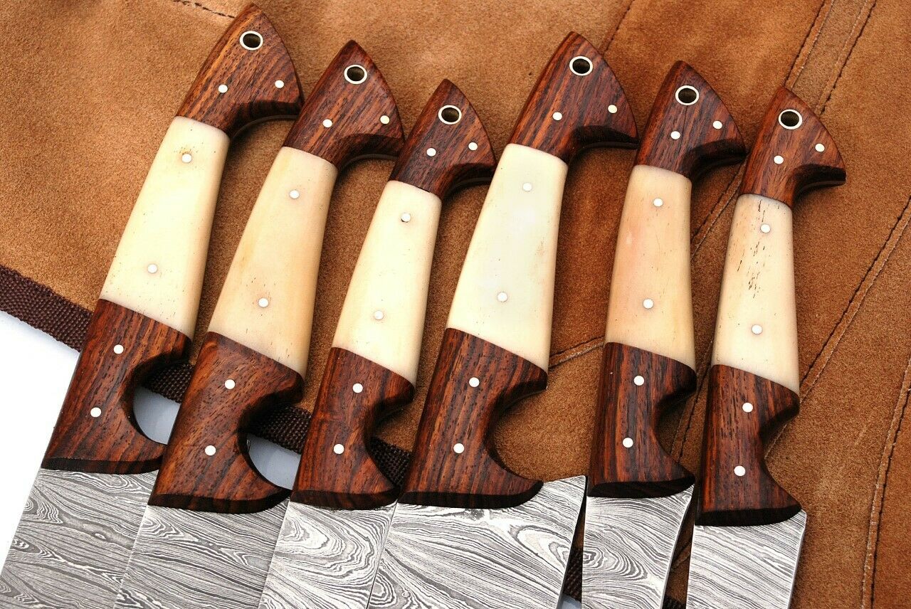 DAMASCUS KITCHEN CHEF KNIVES SET