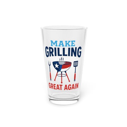 "Make Grilling Great Again" Pint Glass (16oz)