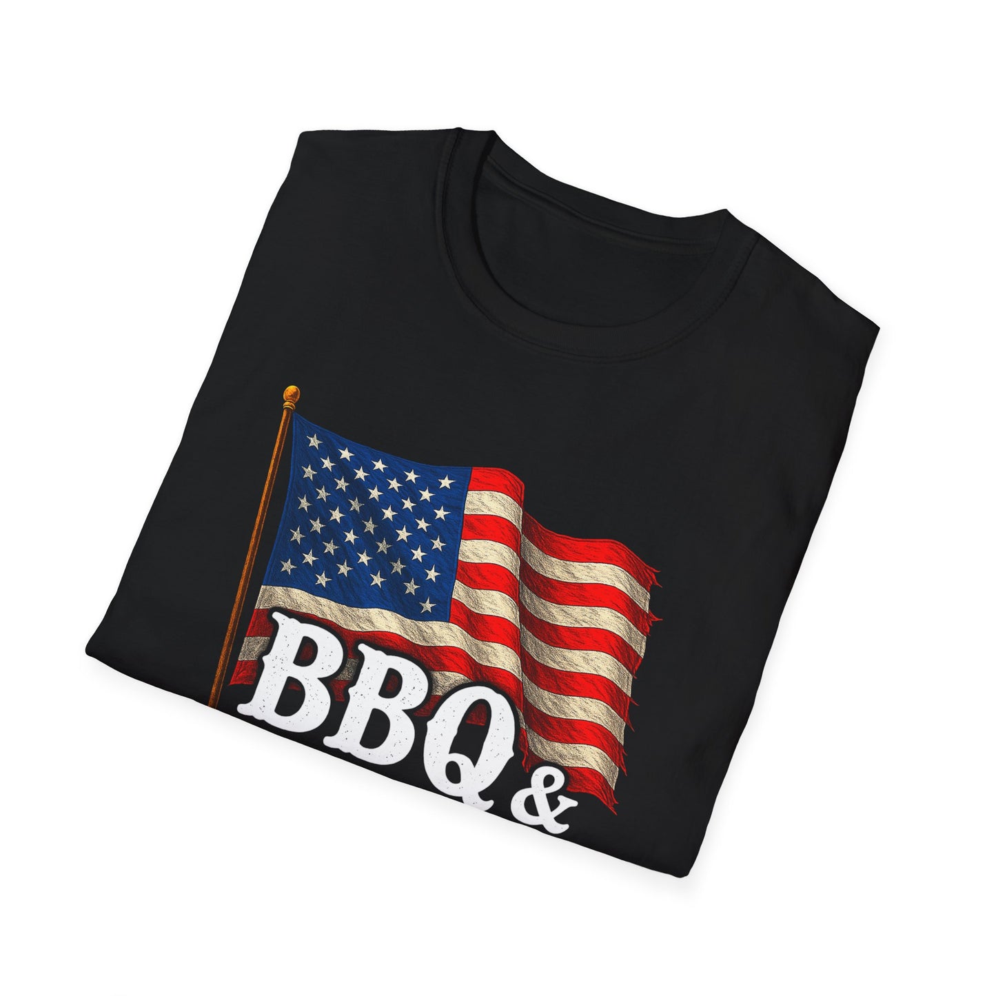 “BBQ and Freedom” Softstyle T-Shirt