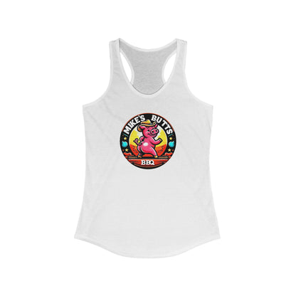 BBQ Party Women's Racerback Tank Top, Summer Casual Wear, Gift for Grill Lovers, Outdoor Activities Shirt, Fun Foodie Apparel
