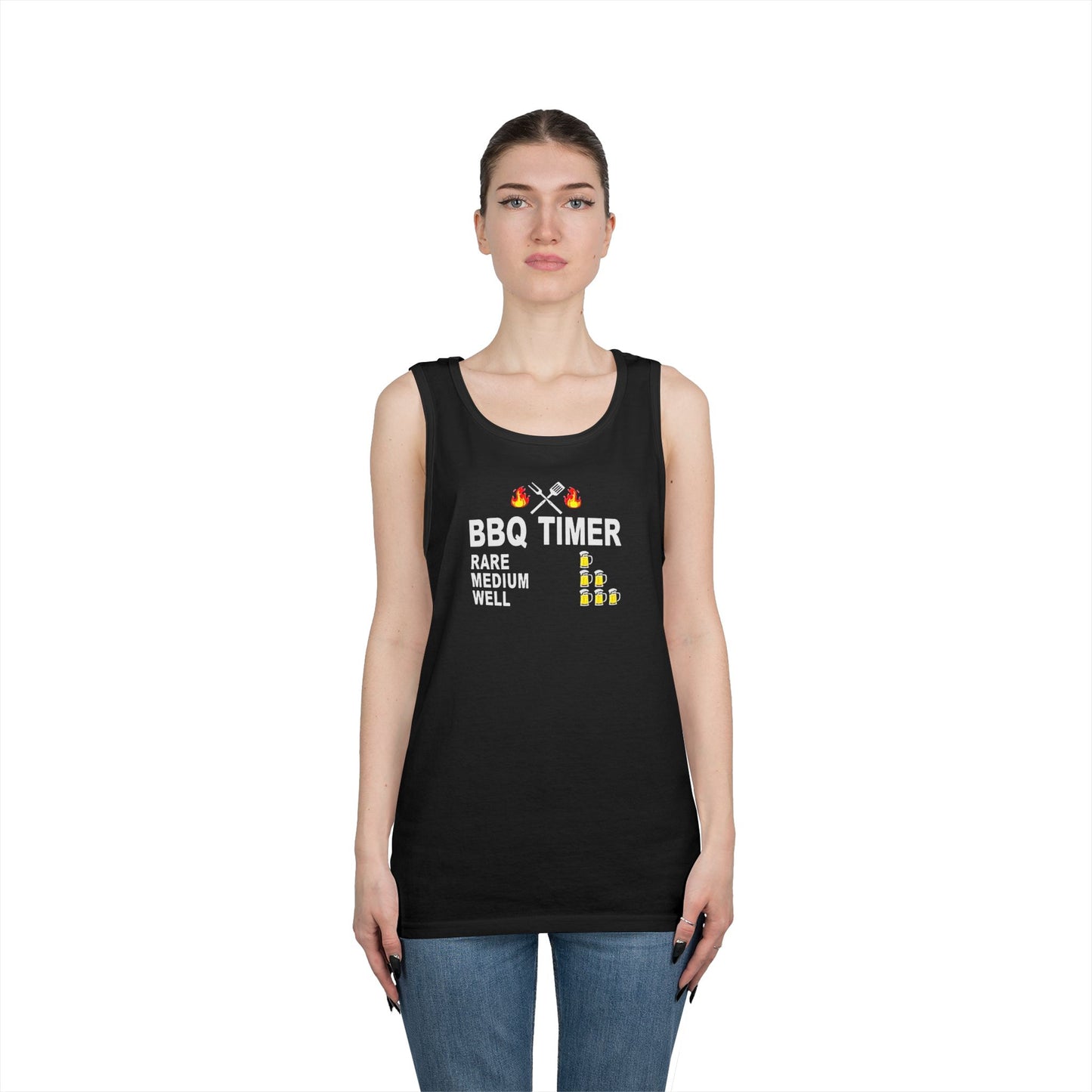 "BBQ Timer" Unisex Tank Top