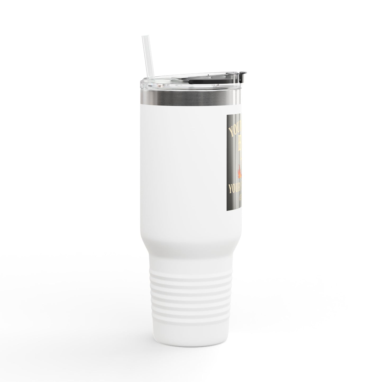 Personalized BBQ Insulated Travel Mug - 40oz Custom Drinkware