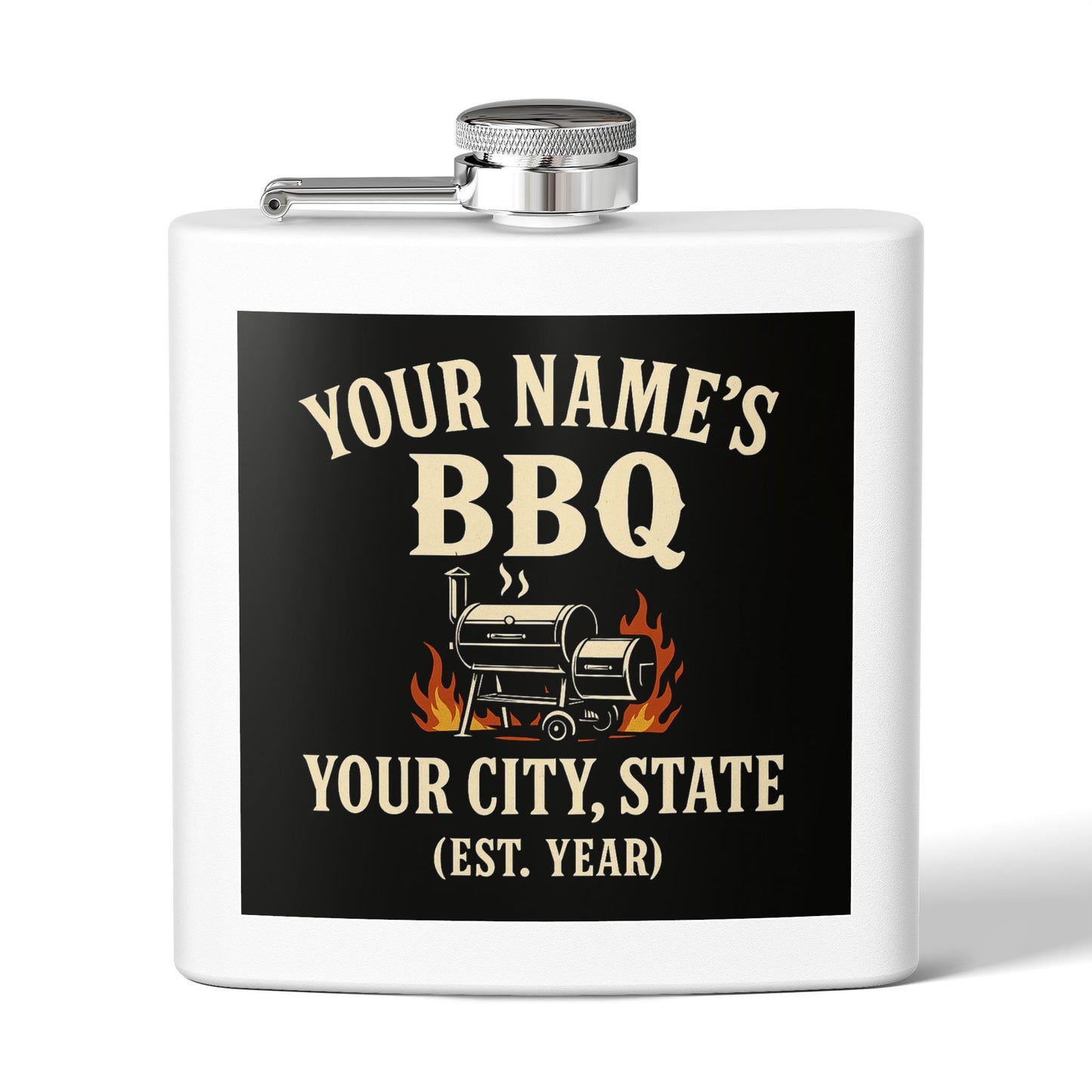 Customizable Stainless Steel Flask – 6 oz