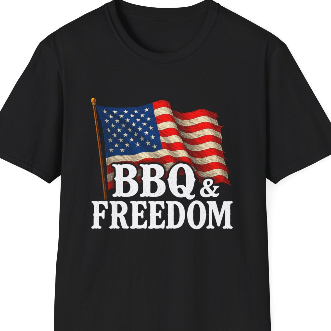 “BBQ and Freedom” Softstyle T-Shirt