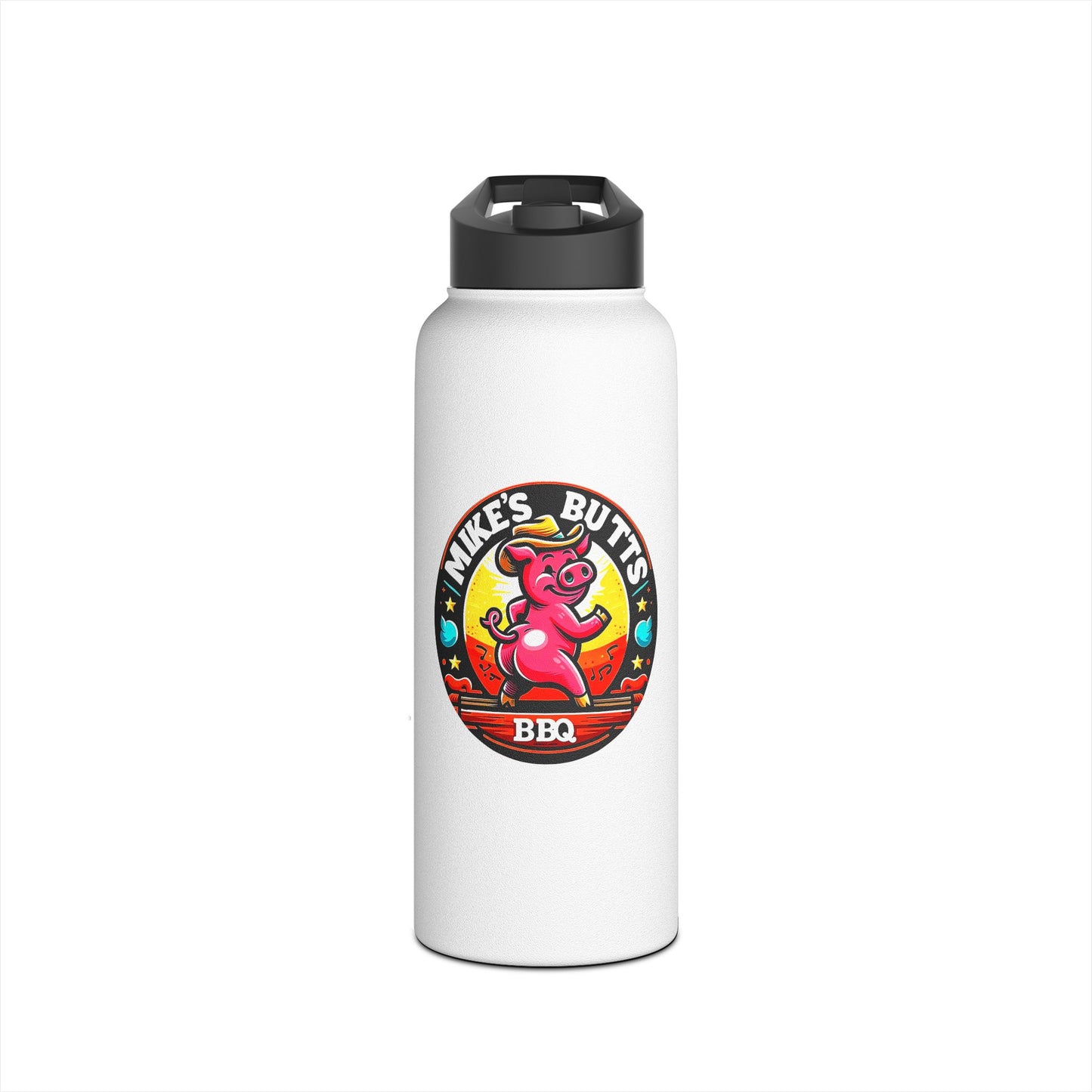 Mike’s Butts BBQ Stainless Steel Water Bottle