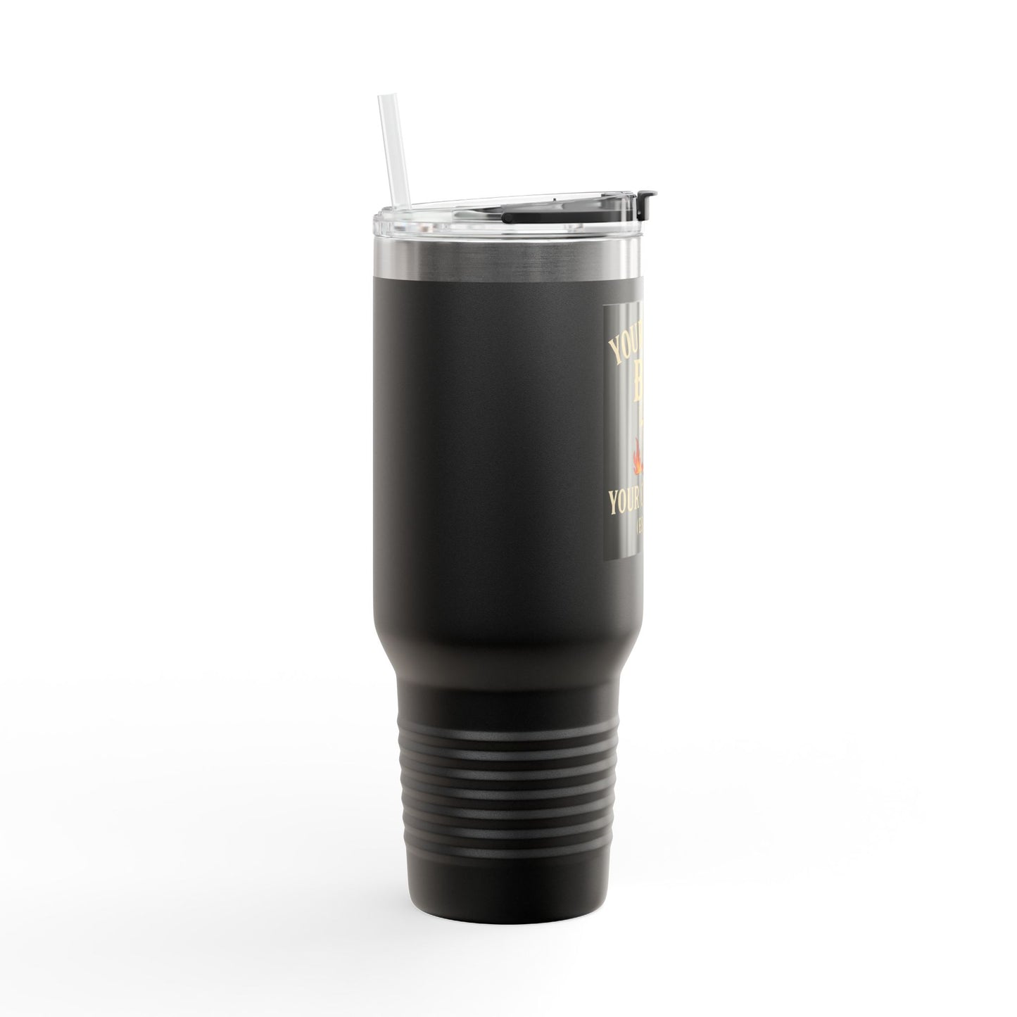 Personalized BBQ Insulated Travel Mug - 40oz Custom Drinkware