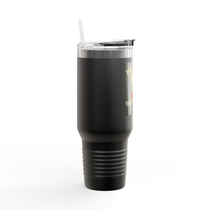 Personalized BBQ Insulated Travel Mug - 40oz Custom Drinkware