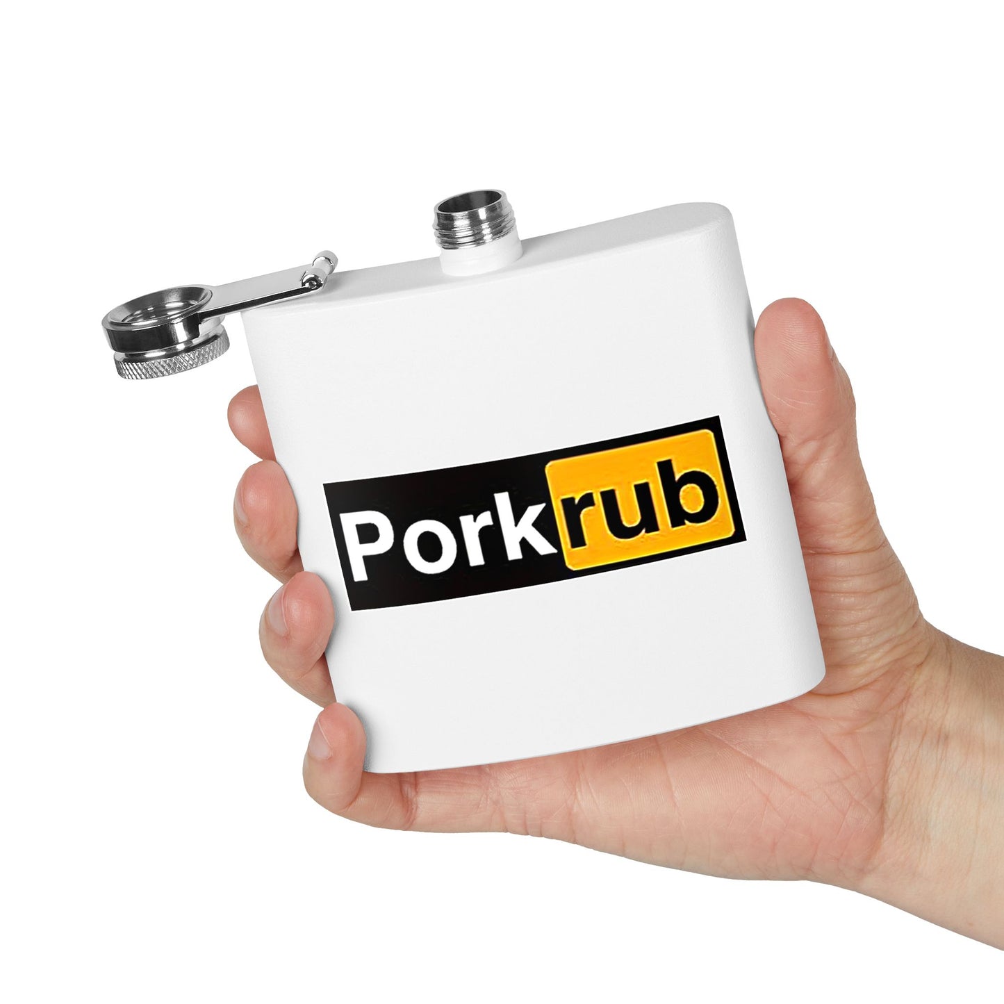 "Pork Rub" Stainless Steel Flask - 6oz