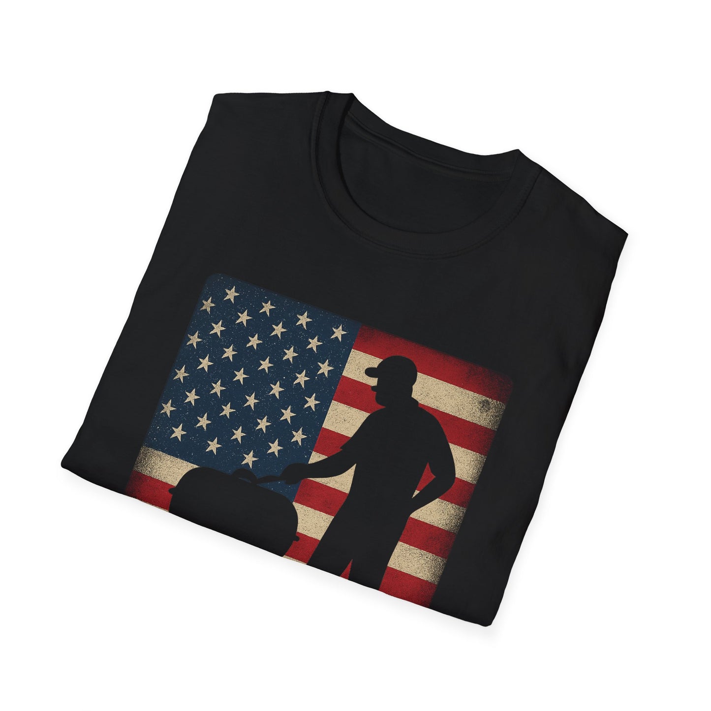 “Patriotic Pitmaster” Softstyle T-Shirt
