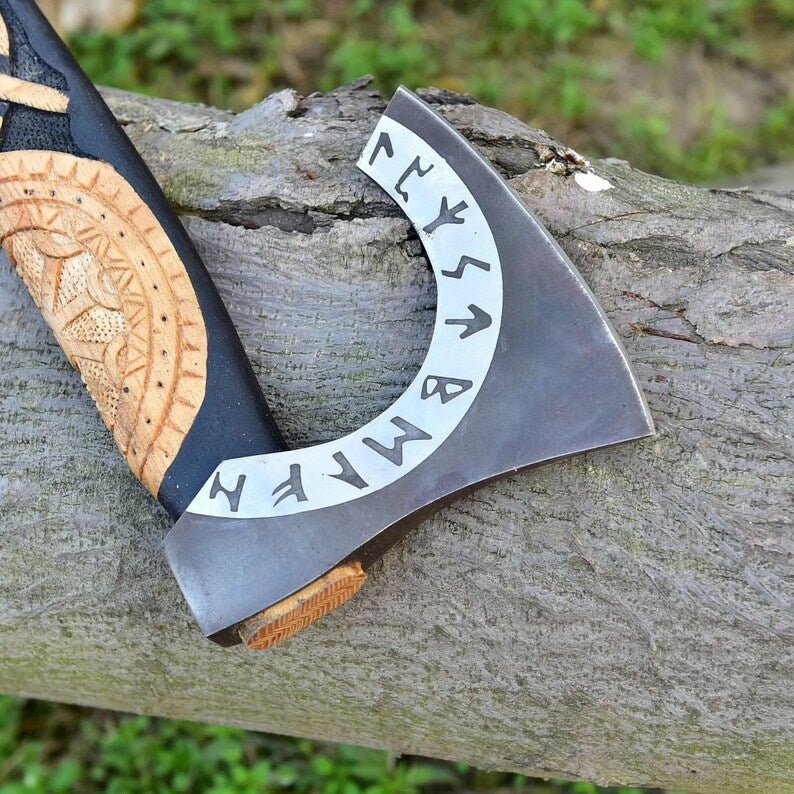 Custom Forged Hand Made Carbon Steel AXE Wood Handle With Leather Sheath, Viking Axe, Wood working Axe, Axe, Gifts for Him, Gifts for Son
Dreamcheftools