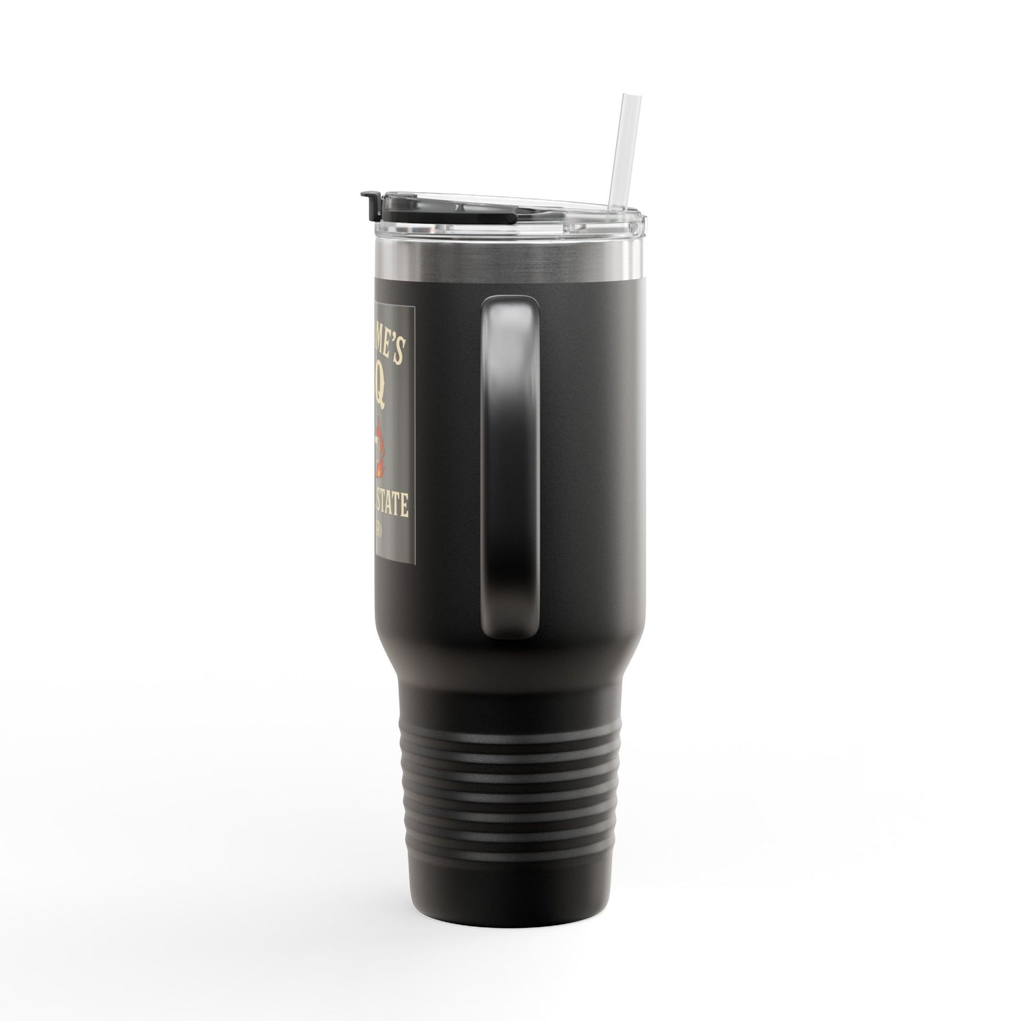 Personalized BBQ Insulated Travel Mug - 40oz Custom Drinkware
