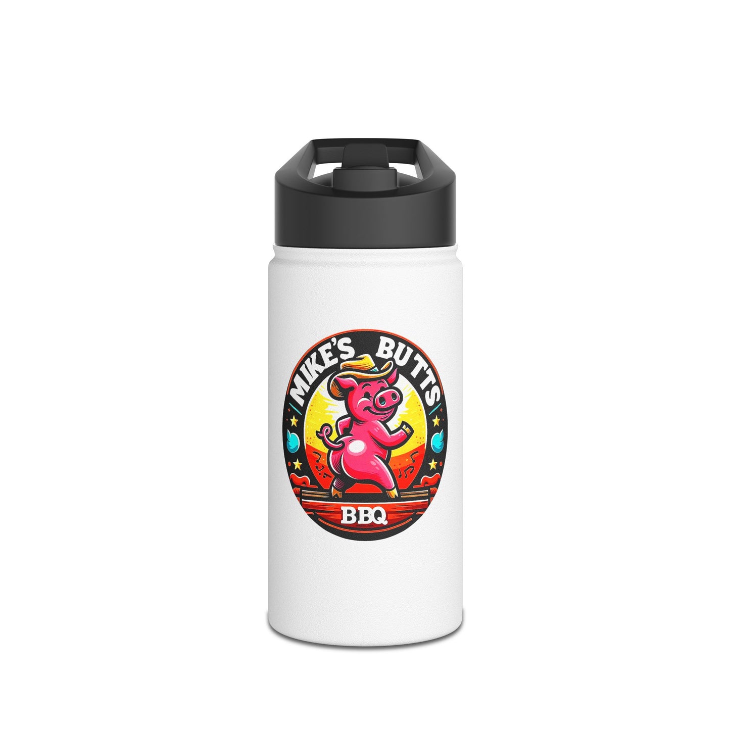 Mike’s Butts BBQ Stainless Steel Water Bottle