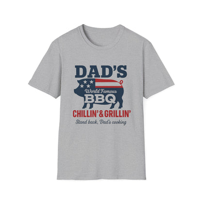 “Dad's BBQ Chillin and Grillin” Softstyle T-Shirt