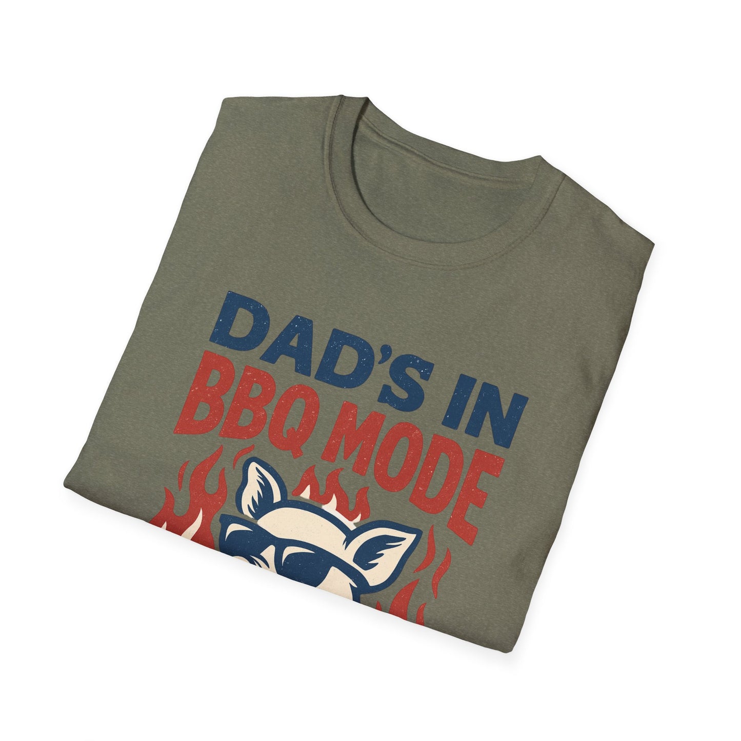“Dad’s in BBQ Mode” Softstyle T-Shirt