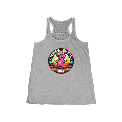 Playful BBQ Tank Top for Women, Fun Flowy Racerback, Summer BBQ Party Shirt, Flirty & Comfortable, Gift for BBQ Lovers