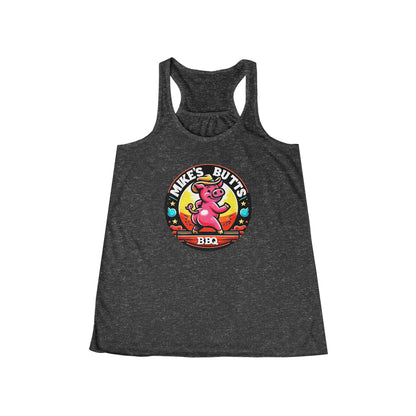 Playful BBQ Tank Top for Women, Fun Flowy Racerback, Summer BBQ Party Shirt, Flirty & Comfortable, Gift for BBQ Lovers