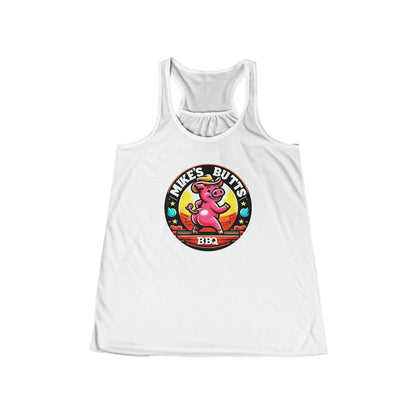 Playful BBQ Tank Top for Women, Fun Flowy Racerback, Summer BBQ Party Shirt, Flirty & Comfortable, Gift for BBQ Lovers