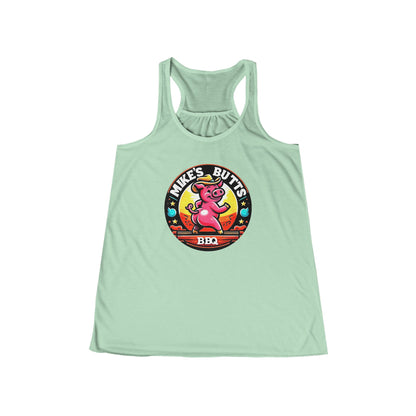 Playful BBQ Tank Top for Women, Fun Flowy Racerback, Summer BBQ Party Shirt, Flirty & Comfortable, Gift for BBQ Lovers
