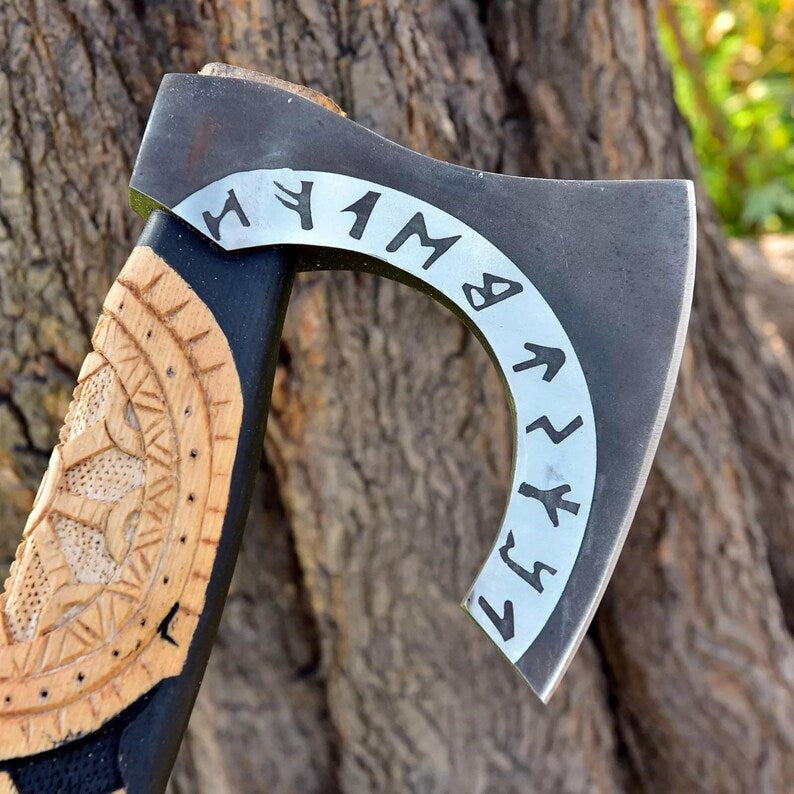 Custom Forged Hand Made Carbon Steel AXE Wood Handle With Leather Sheath, Viking Axe, Wood working Axe, Axe, Gifts for Him, Gifts for Son
Dreamcheftools