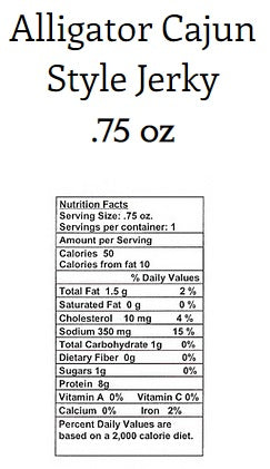 Alligator Jerky (Cajun Style)
