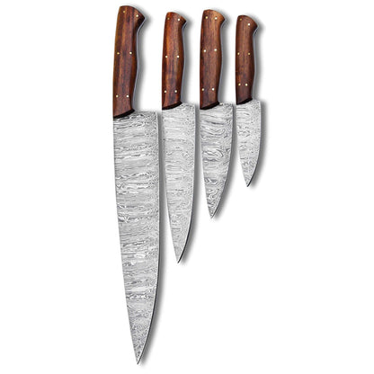DAMASCUS KITCHEN CHEF KNIVES SET
