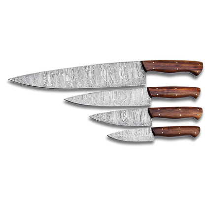 DAMASCUS KITCHEN CHEF KNIVES SET