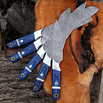 CUSTOM HANDMADE DAMASCUS CHEF SET