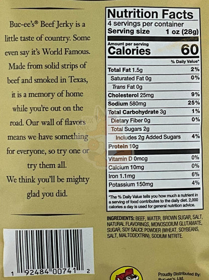 Buc-ee's Bohemian Garlic Beef Jerky