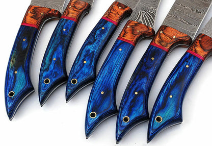 DAMASCUS KITCHEN CHEF KNIVES SET