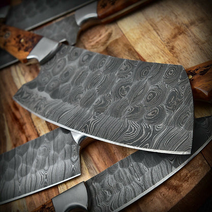 DAMASCUS KITCHEN CHEF KNIVES SET