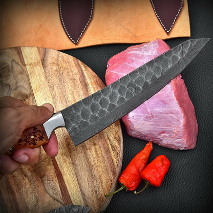 DAMASCUS KITCHEN CHEF KNIVES SET