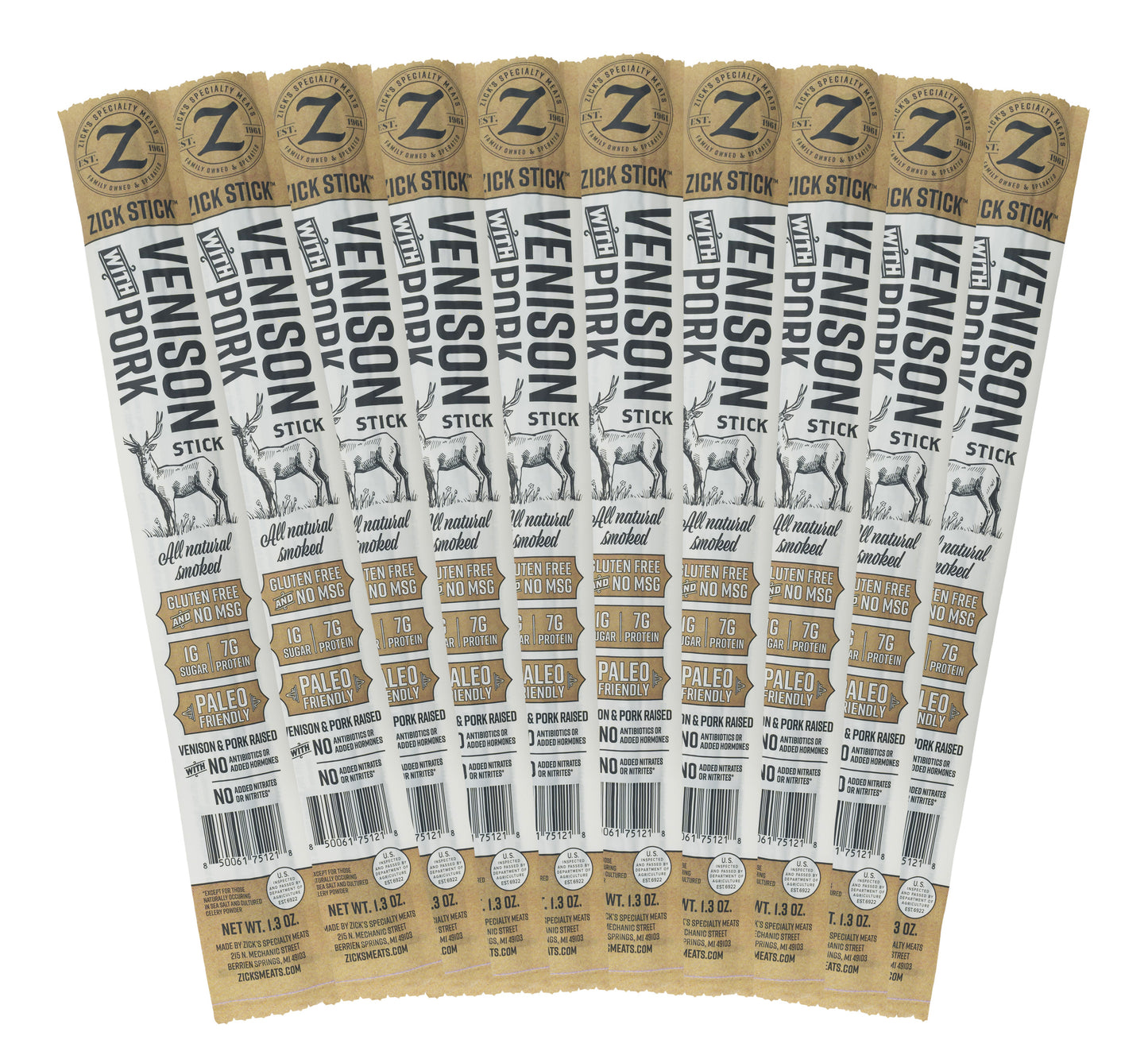 Zick Stick Venison with Pork – 1.3oz